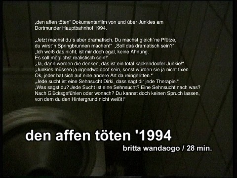 Förderpreis für Kamera und Regie des Bundesministeriums Nordrhein Westfalen Förderpreis für freie Videoarbeit 13. Video Film Tage Thüringen & Rheinland-Pfalz 1. Preis Blicke aus dem Ruhrgebiet Publikumspreis Blicke aus dem Ruhrgebiet 1. Preis Videofest Bochum Britta Wandaogo hat eine eigene sehr dichte dokumentarische Arbeitsweise gefunden. Schon in ihrem ersten Film […]